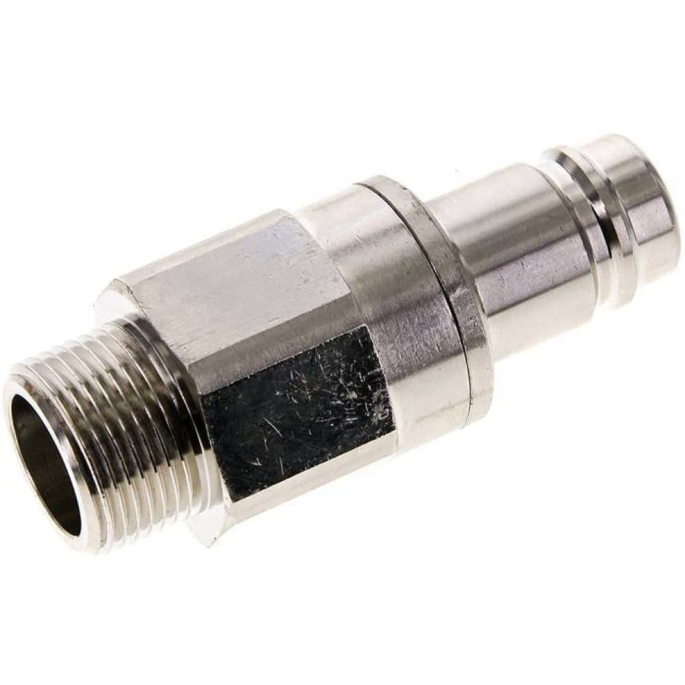Parker KSG 34 NW15 MSV BA. Kupplungsstecker (NW15) G 3/4"(AG), Messing vernickelt