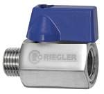 Riegler 103492.Mini ball valve, Stainless steel 1.4401, IT/ET, G 1/4, DN 8