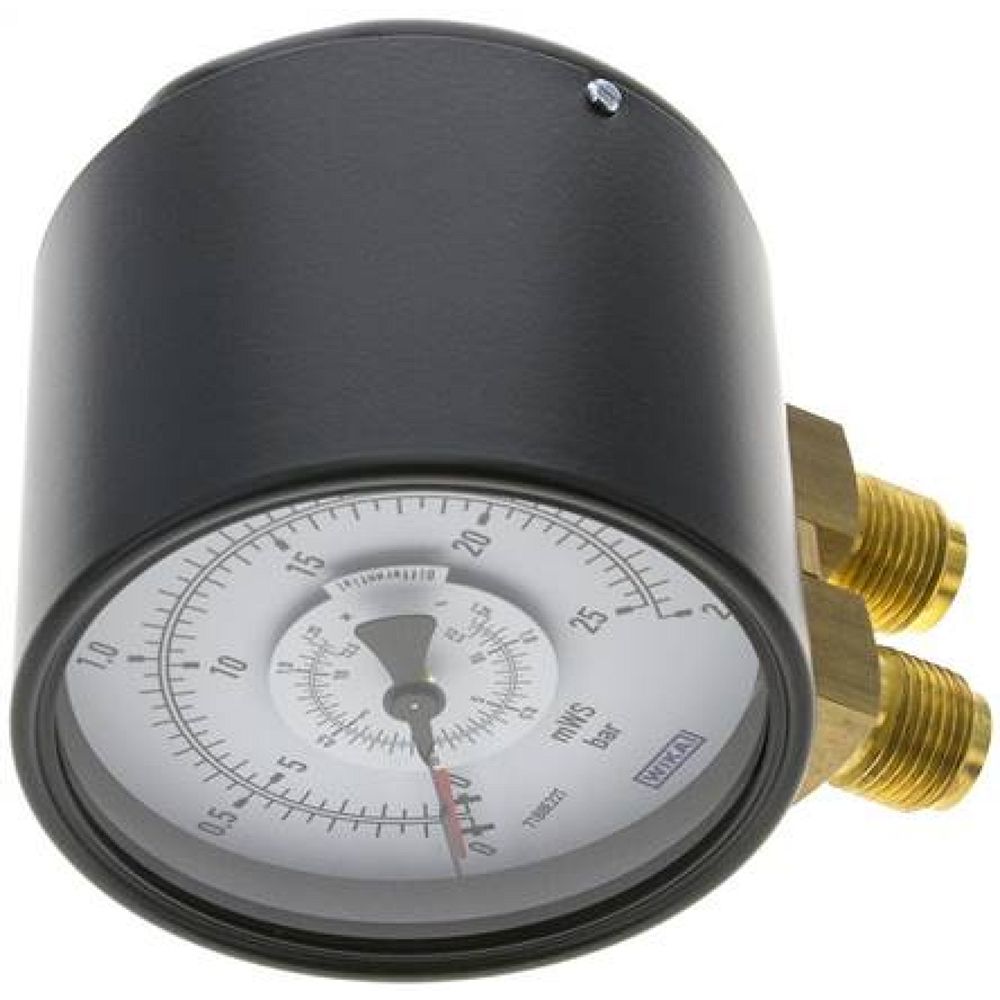 Wika MSD 2,5100 Differenzdruck-Manometer senkrecht, 100mm, 0-2,5 bar