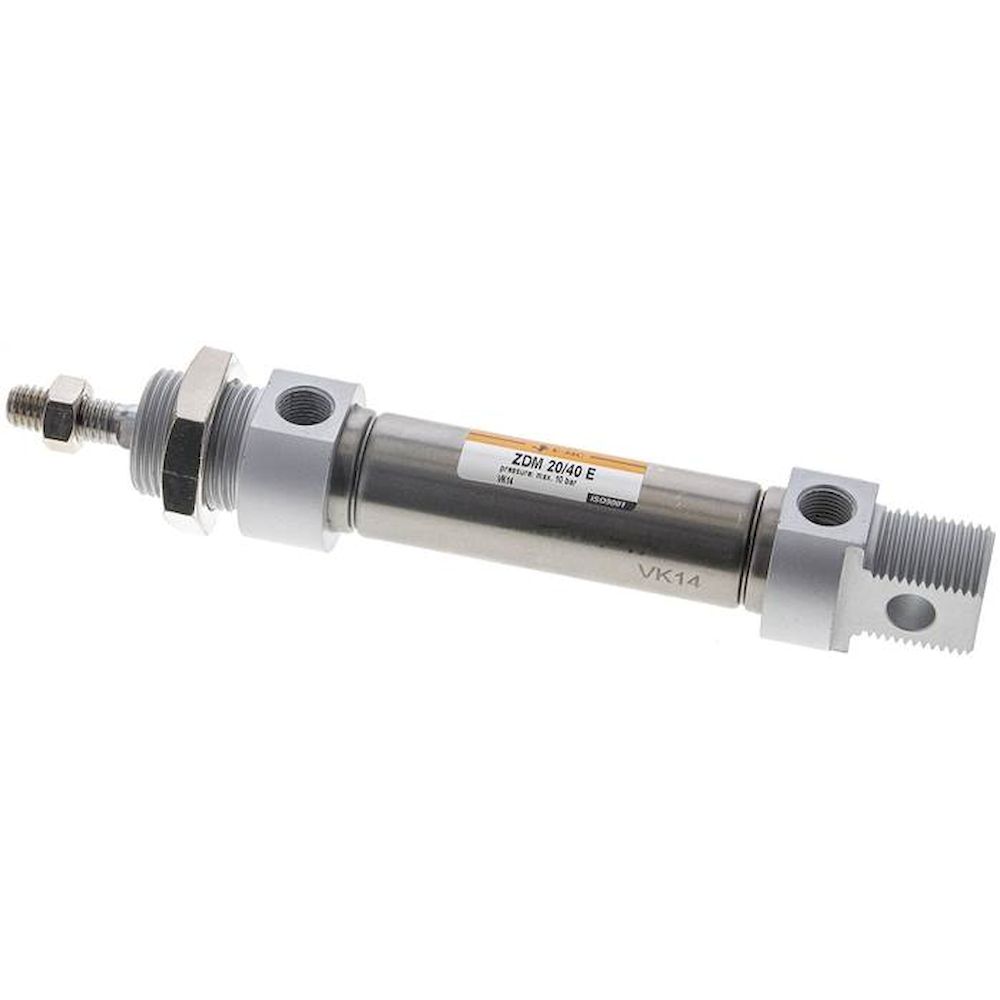 EMC ZDM 20/40 E. ISO 6432-Zylinder, doppeltwirkend, Kolben 20mm,Hub 40mm
