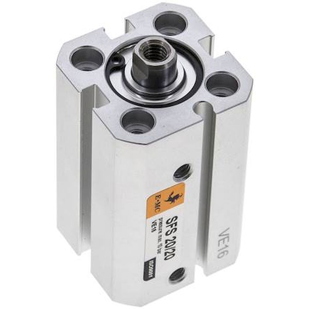 EMC SFS 20/20. ISO 21287 cylinders, double acting, piston 20 mm, stroke 20 mm