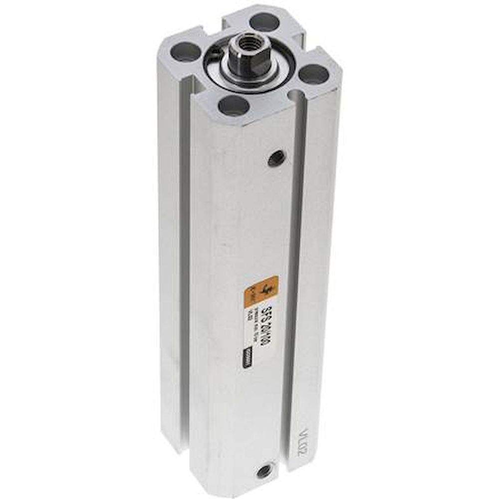 EMC SFS 20/100. ISO 21287 cylinders, double acting, piston 20 mm, stroke 100 mm