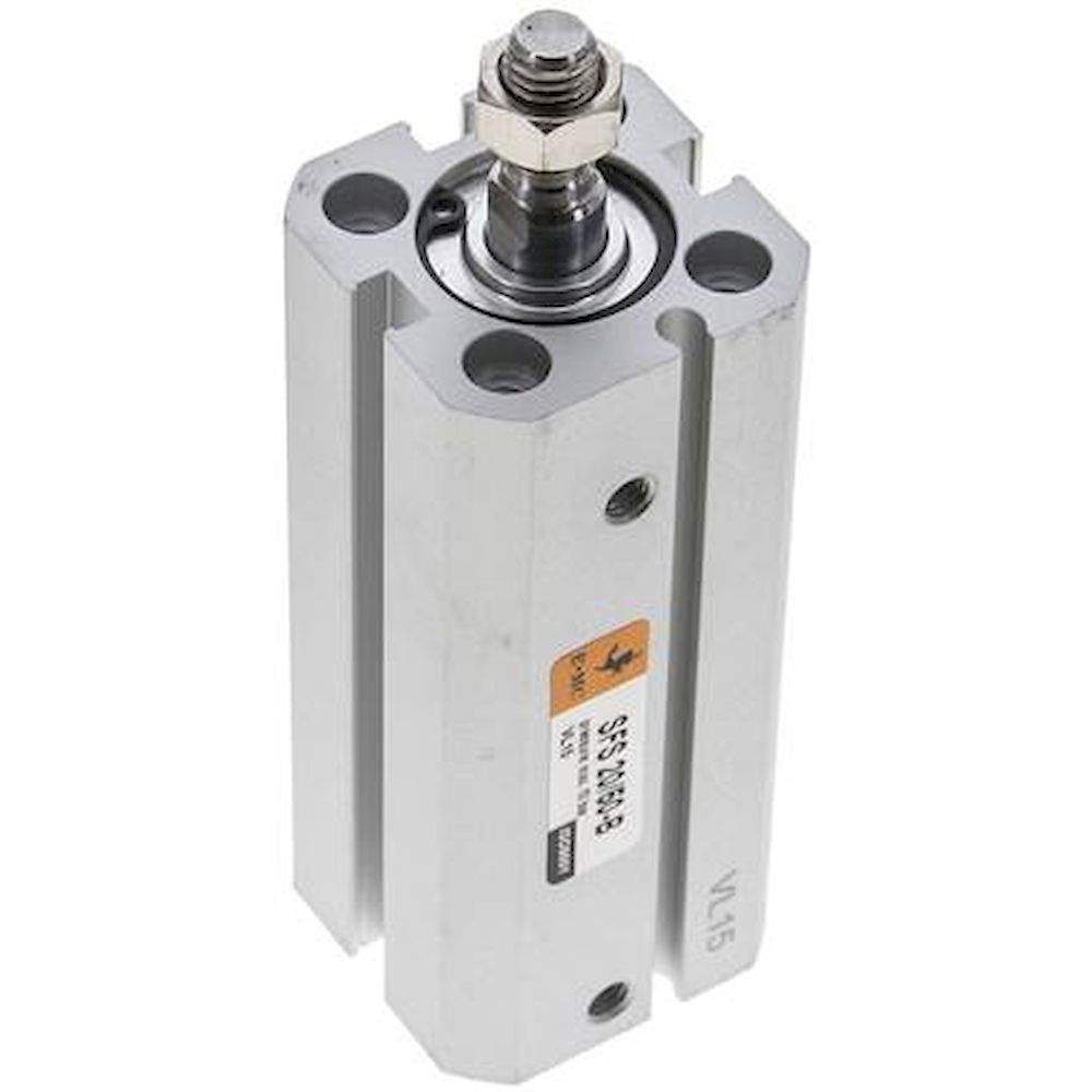 EMC SFS 20/50-B. ISO 21287 cylinders, double acting, piston 20 mm, stroke 50 mm