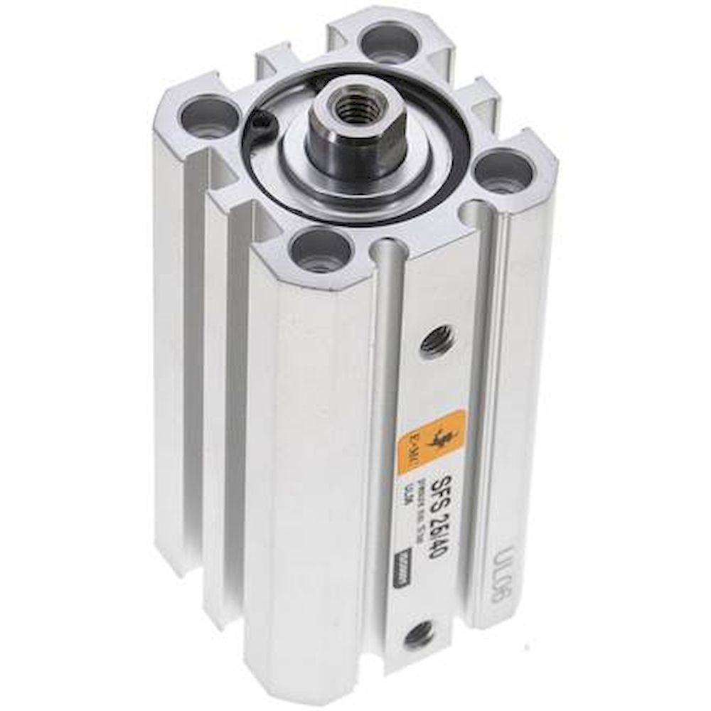 EMC SFS 25/40. ISO 21287 cylinders, double acting, piston 25 mm, stroke 40 mm