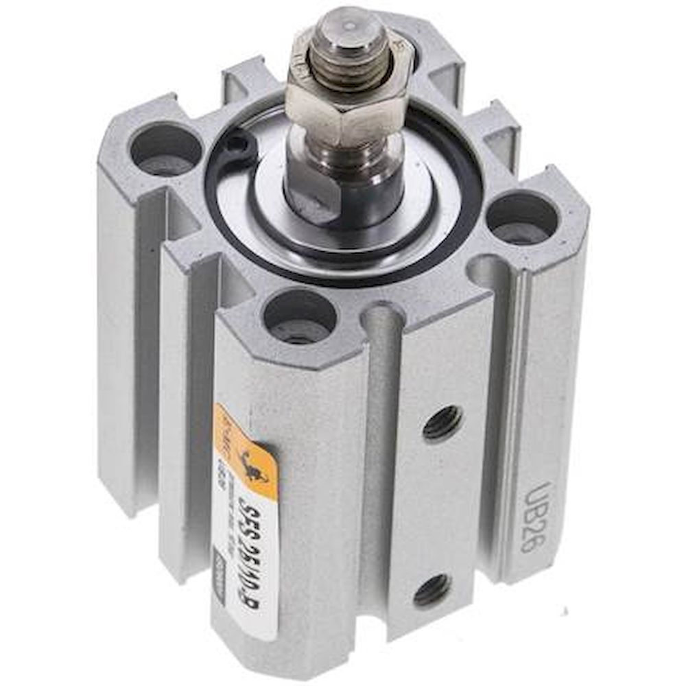 EMC SFS 25/10-B. ISO 21287 cylinders, double acting, piston 25 mm, stroke 10 mm