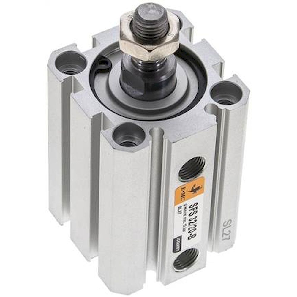 EMC SFS 32/20-B. ISO 21287 cylinders, double acting, piston 32 mm, stroke 20 mm