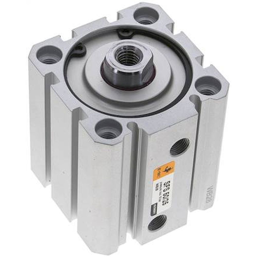 EMC SFS 50/25. ISO 21287 cylinders, double acting, piston 50 mm, stroke 25 mm