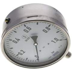 Wika MSS 1160 ES Sicherheits-Manometer senkrecht, 160mm, 0-1 bar