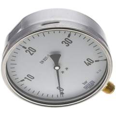 Wika MS 40160 CR Manometer senkrecht (CrNi/Ms), 160mm, 0-40 bar