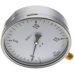 Wika MS -115160 CR Manometer senkrecht (CrNi/Ms), 160mm, -1 bis 15 bar