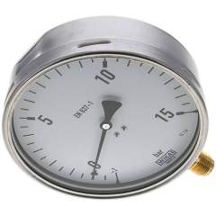 Wika MS -115160 CR Manometer senkrecht (CrNi/Ms), 160mm, -1 bis 15 bar