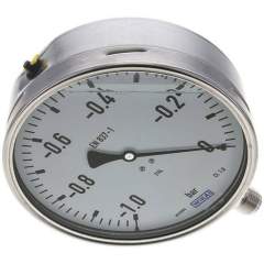 Wika MS -1160 GLY ES Chemie-Glycerin-Manometer senkrecht,160mm, -1 bis 0 bar