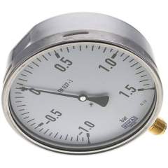 Wika MS -11,5160 CR Manometer senkrecht (CrNi/Ms), 160mm, -1 bis 1,5 bar