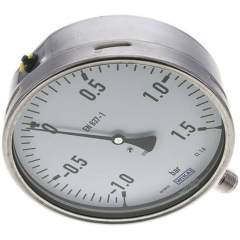 Wika MS -11,5160 ES Chemie-Manometer senkrecht, 160mm, -1 bis 1,5 bar