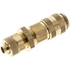 Schott-Kupplungsdose (NW5) 8x6mm Schlauch, Messing