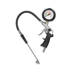 Riegler 136788.Stand. manual tyre gauge, garage connector, Uncalibrated 0-12 bar