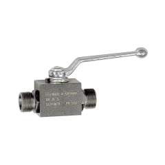 Riegler 103513.Ball valve, High pressure design, Heavy-duty series, M42x2