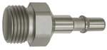 Riegler 141946.Nipple f. couplings I.D. 6, ISO 6150 C, Stainless steel, G 3/8 ET