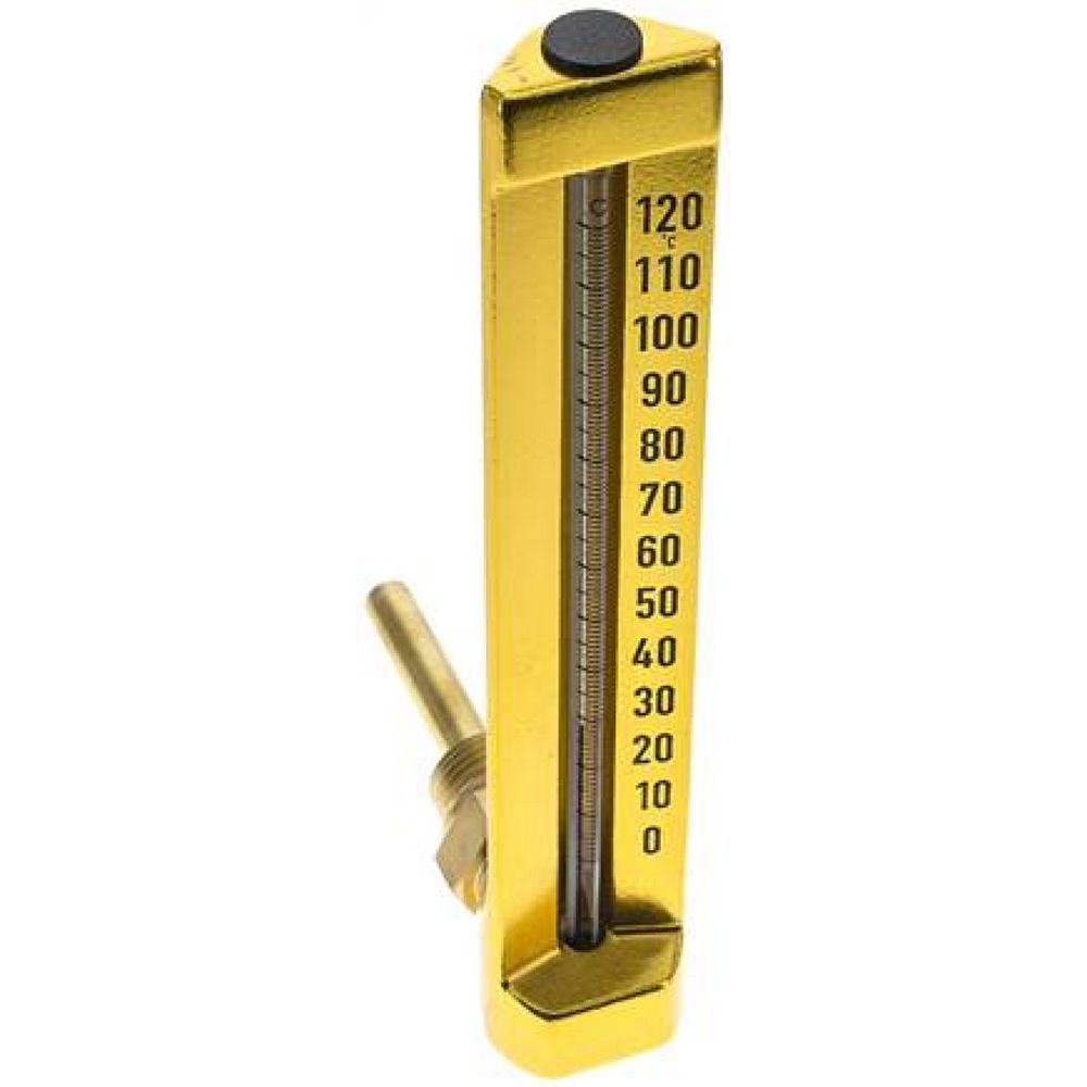 SITW 12020063 Maschinenthermometer (200mm) waagerecht/0 bis +120°C/63mm