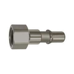Riegler 141966.Nipple f. couplings I.D. 8, ISO 6150 C, Stainless steel, G 1/4 IT