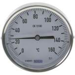 Wika TWT 16010063 ES Bimetallthermometer, waagerecht D100/0 bis +160°C/63mm