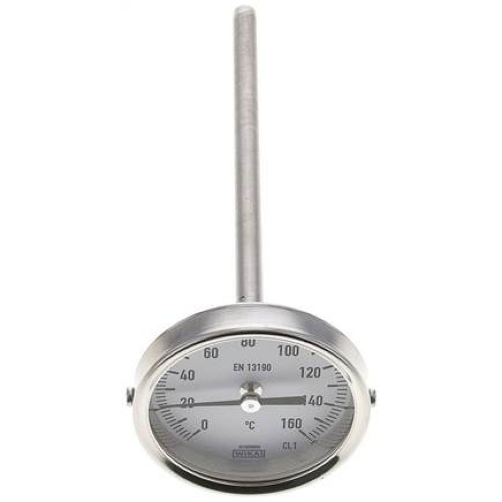 Wika TWT 16063160 ES Bimetallthermometer, waagerecht D63/0 bis +160°C/160mm
