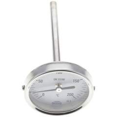 Wika TWT 20063100 ES Bimetallthermometer, waagerecht D63/0 bis +200°C/100mm