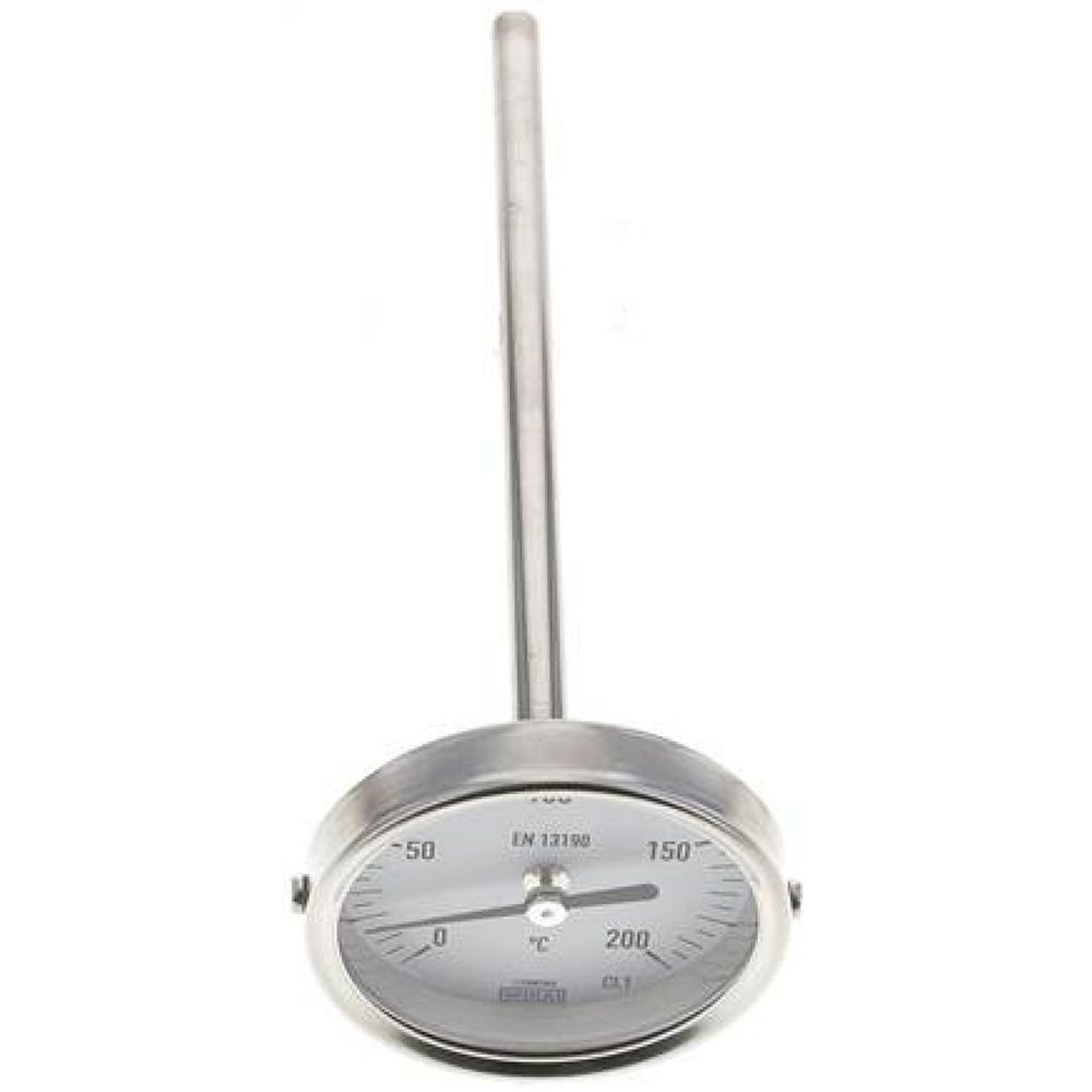 Wika TWT 20063160 ES Bimetallthermometer, waagerecht D63/0 bis +200°C/160mm