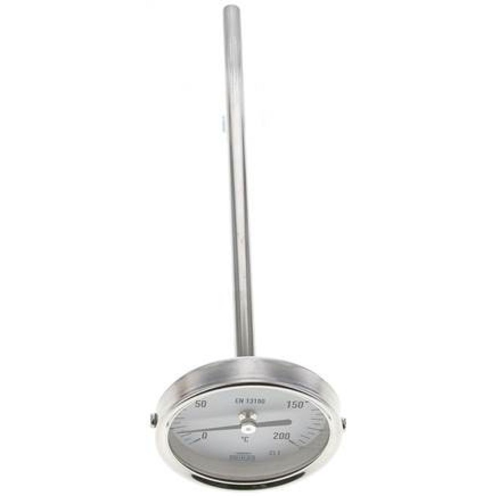 Wika TWT 20063200 ES Bimetallthermometer, waagerecht D63/0 bis +200°C/200mm