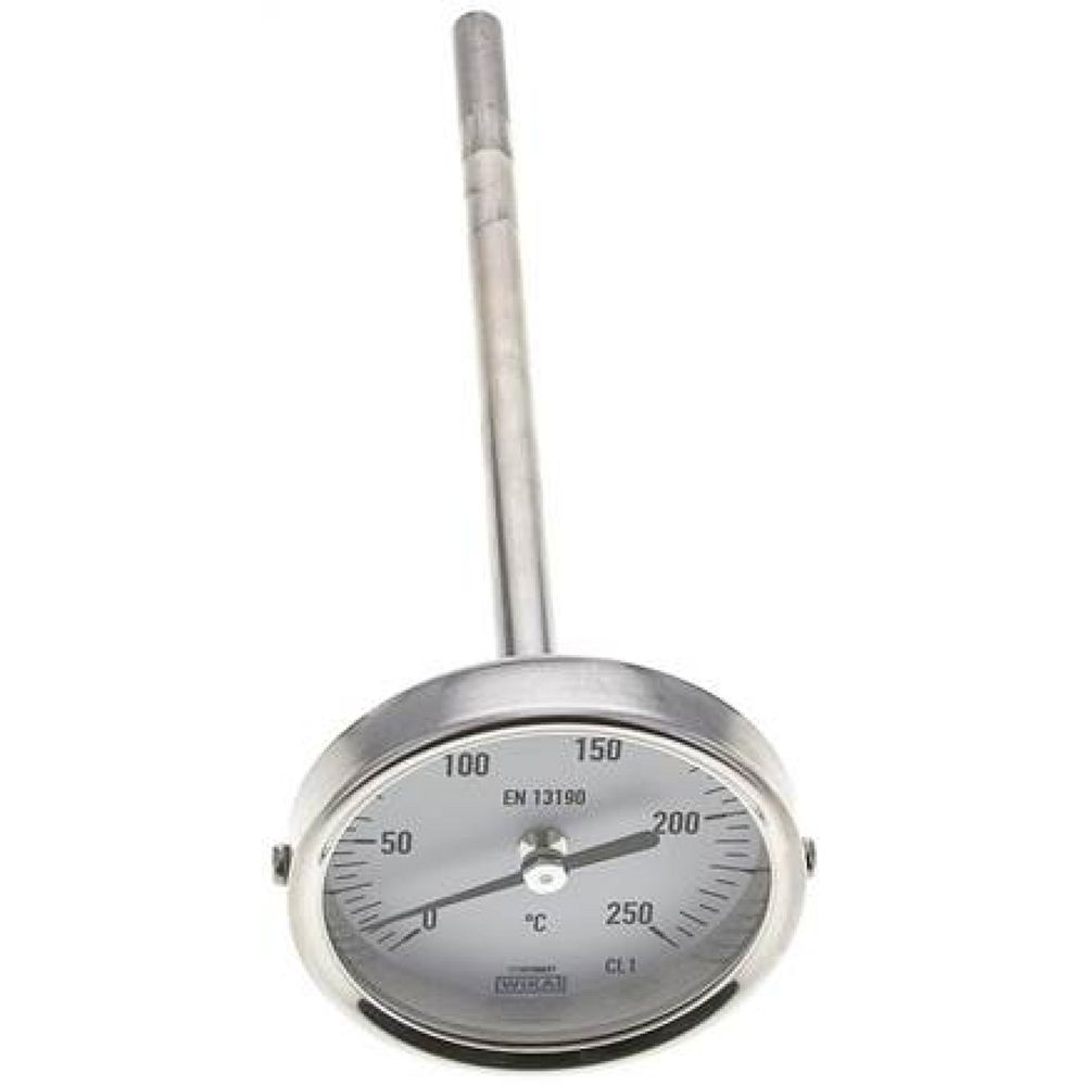 Wika TWT 25063160 ES Bimetallthermometer, waagerecht D63/0 bis +250°C/160mm