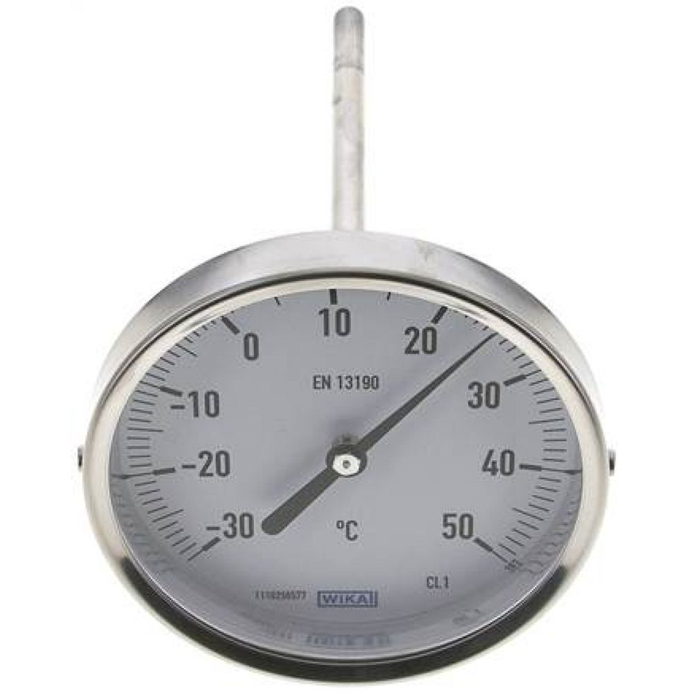 Wika TWT 35100160 ES Bimetallthermometer, waagerecht D100/-30 bis +50°C/160mm