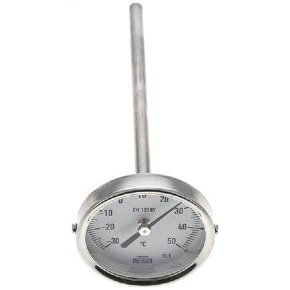 Wika TWT 3563160 ES Bimetallthermometer, waagerecht D63/-30 bis +50°C/160mm