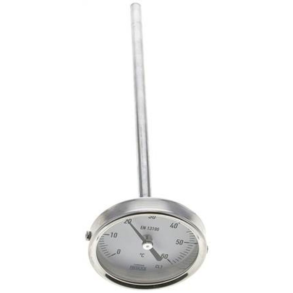 Wika TWT 6063200 ES Bimetallthermometer, waagerecht D63/0 bis +60°C/200mm