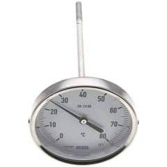 Wika TWT 80100200 ES Bimetallthermometer, waagerecht D100/0 bis +80°C/200mm