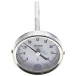 Wika TWT 8063100 ES Bimetallthermometer, waagerecht D63/0 bis +80°C/100mm