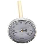 Wika TW 16063100 AL Bimetallthermometer, waagerecht D63/0 bis +160°C/100mm