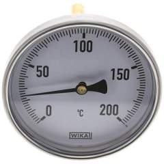 Wika TW 200100100 AL Bimetallthermometer, waagerecht D100/0 bis +200°C/100mm