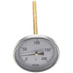 Wika TW 200100200 AL Bimetallthermometer, waagerecht D100/0 bis +200°C/200mm