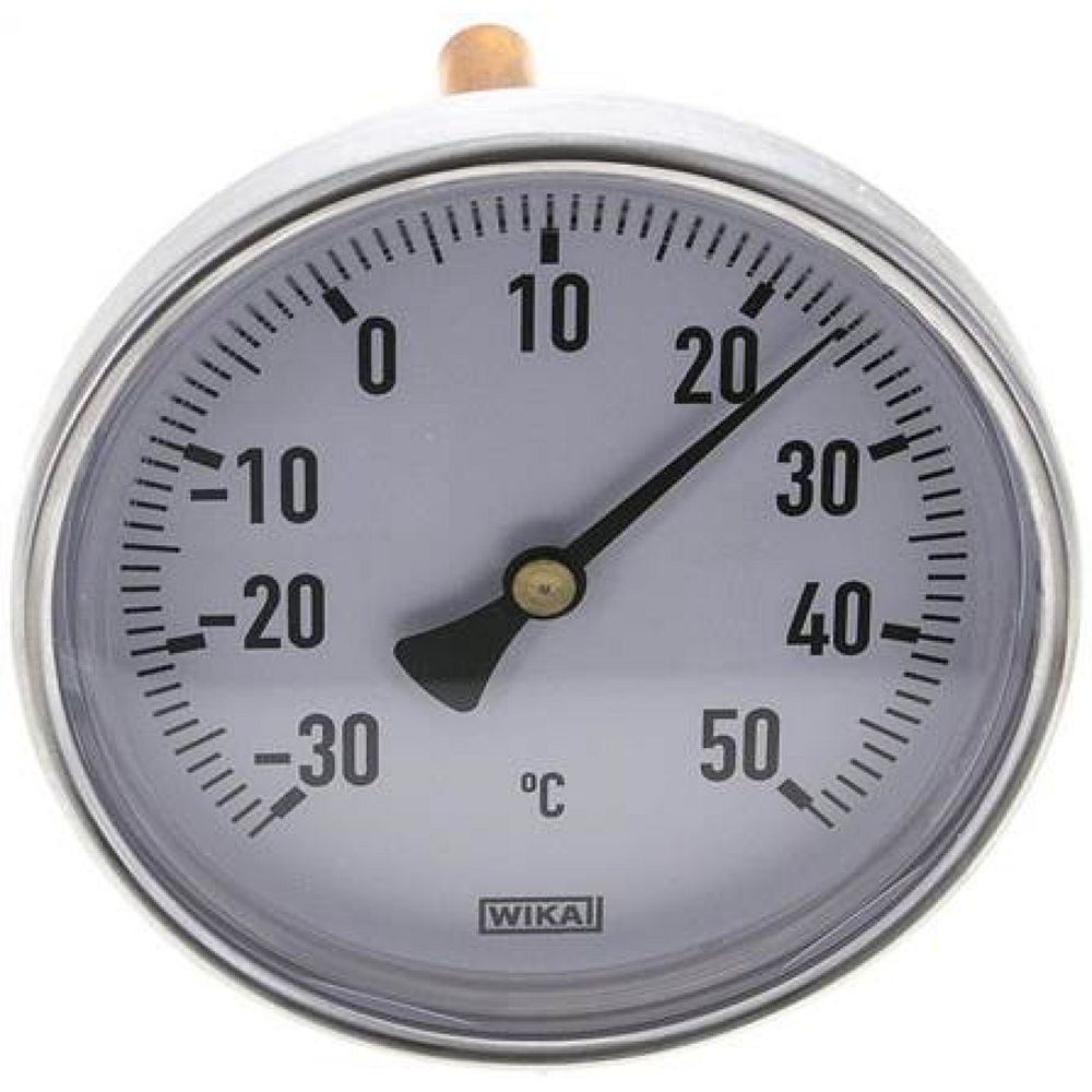 Wika TW 35100100 AL Bimetallthermometer, waagerecht D100/-30 bis +50°C/100mm