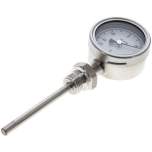 Wika TS 5563100 ES Bimetallthermometer, senkrecht D63/-50 bis +50°C/100mm