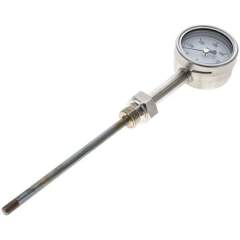 Wika TS 60063160 ES Bimetallthermometer, senkrecht D63/0 bis +600°C/160mm