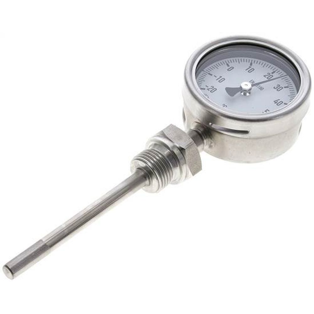 Wika TS 2663100 ES Bimetallthermometer, senkrecht D63/-20 bis +60°C/100mm