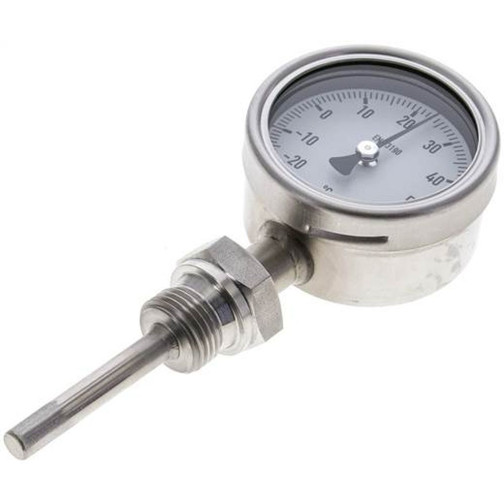 Wika TS 266363 ES Bimetallthermometer, senkrecht D63/-20 bis +60°C/63mm