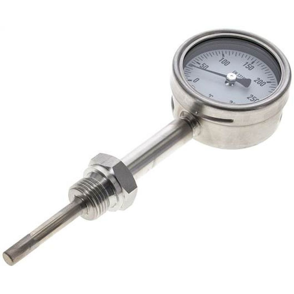 Wika TS 3006363 ES Bimetallthermometer, senkrecht D63/0 bis +300°C/63mm