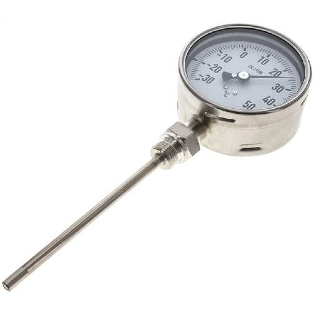 Wika TS 35100160 ES Bimetallthermometer, senkrecht D100/-30 bis +50°C/160mm