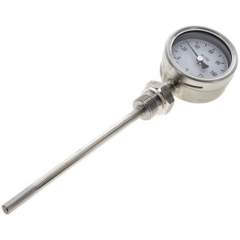 Wika TS 12063160 ES Bimetallthermometer, senkrecht D63/0 bis +120°C/160mm