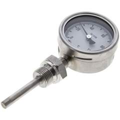 Wika TS 1006363 ES Bimetallthermometer, senkrecht D63/0 bis +100°C/63mm