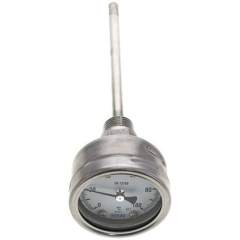 Wika TW 10063160 ES Bimetallthermometer, waagerecht D63/0 bis +100°C/160mm
