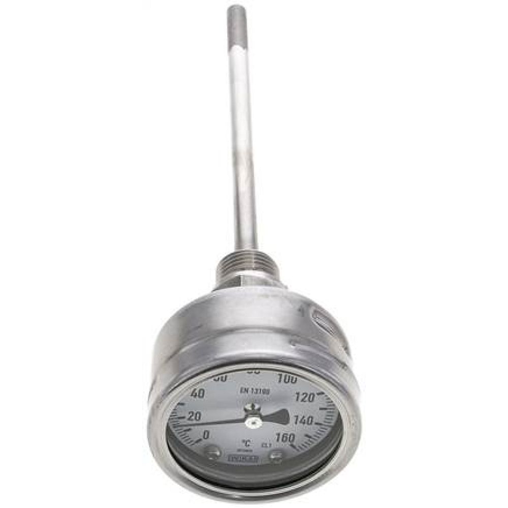 Wika TW 16063160 ES Bimetallthermometer, waagerecht D63/0 bis +160°C/160mm