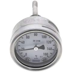 Wika TW 1606363 ES Bimetallthermometer, waagerecht D63/0 bis +160°C/63mm